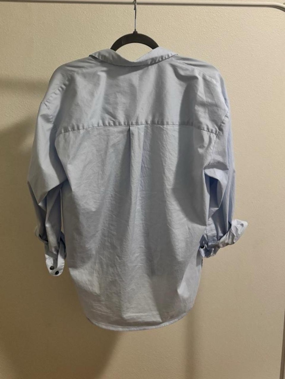 Madewell Light Blue Relaxed Button-Up Blouse - Picture 2 of 3